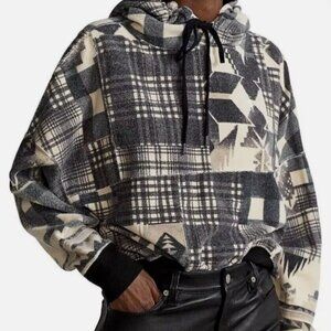 Polo Ralph Lauren Patchwork Hoodie – Size S